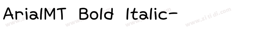 ArialMT Bold ltalic字体转换
